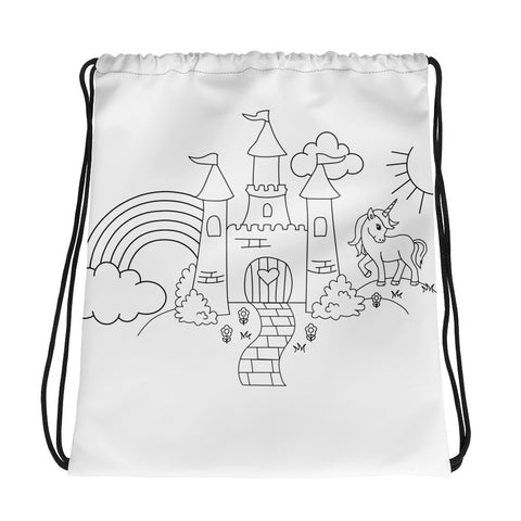 Princess Doodle Drawstring Bag